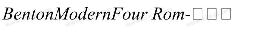 BentonModernFour Rom字体转换